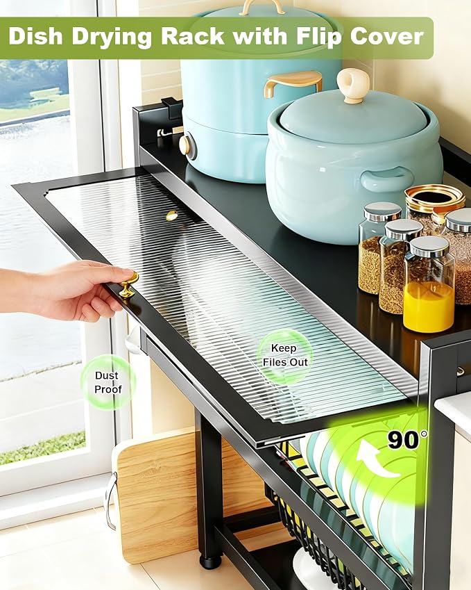Over The Sink Dish Drying Rack 3-Tier Dish Drainer Racks - Image 2