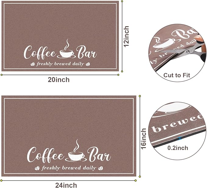 Absorbent Coffee Mat, Fashion Dish Drying Mat - Image 6