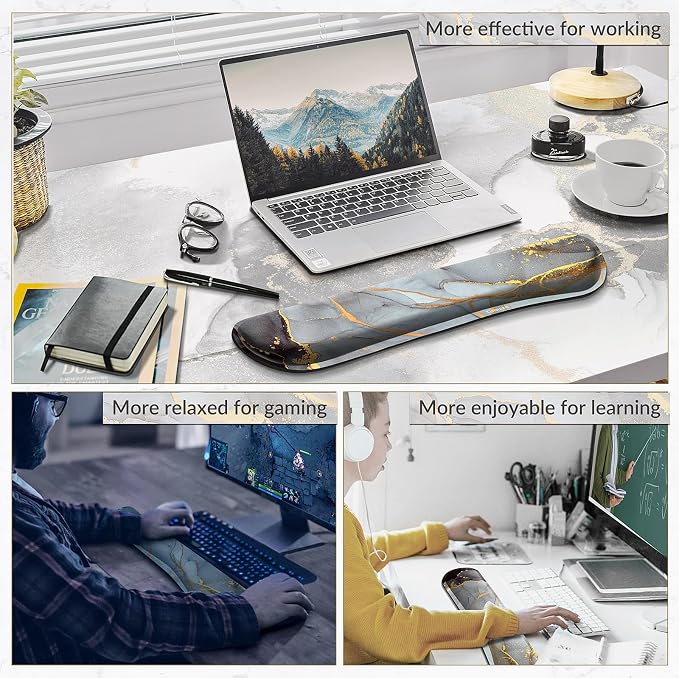 Gimars 17.3'' Extended Keyboard Wrist Rest Pad - Image 7