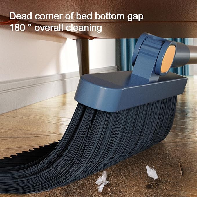 37.8in Broom and Dustpan Set Foldable Hand Broom - Image 4