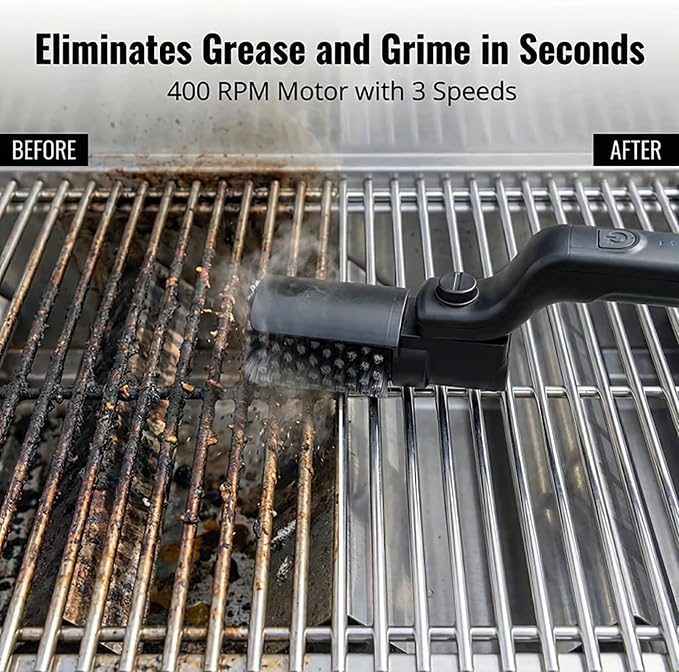 Vahrelo Grillmaster Pro, Electric Grill Brush, Cordless Electric BBQ Grill - Image 5