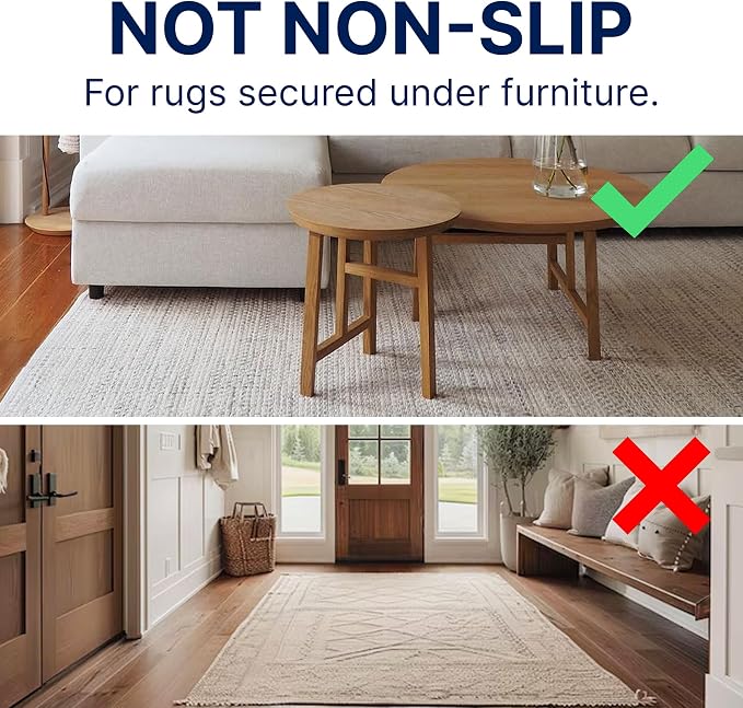 RUGPADUSA - Eco-Plush - 5'x7' - 1/4" Thick - 100% Felt - Premium Cushioned Rug - Image 2