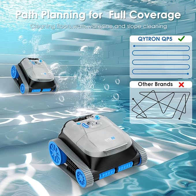 NIXBOT QP5 Robotic Pool Cleaner, Cordless Pool Vacuum - Image 3