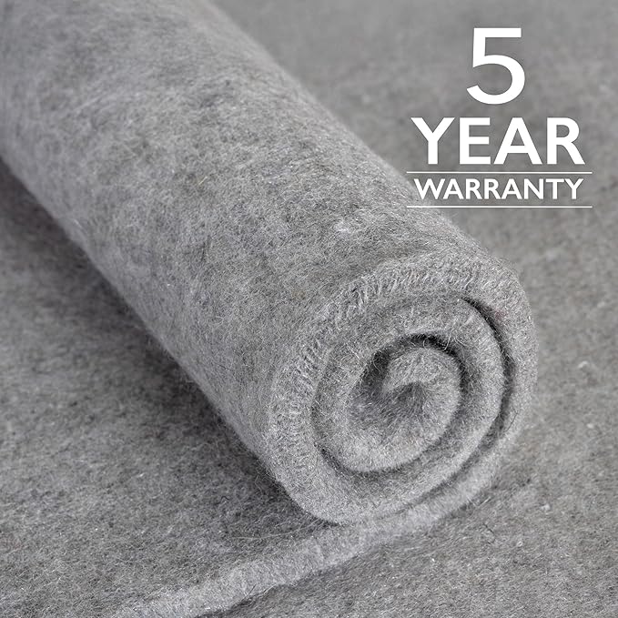 RUGPADUSA - Eco-Plush - 9'x12' - 1/2" Thick - 100% Felt - Luxurious Cushioned - Image 5