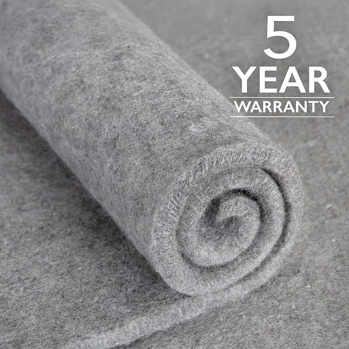 RUGPADUSA - Eco-Plush - 7'x9' - 1/2" Thick - 100% Felt - Luxurious Cushioned - Image 5