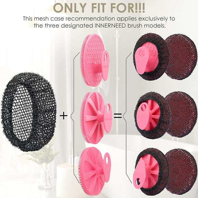 INNERNEED Exfoliating Net Cover Sponge Bath Scrubbing Loofah Rough Washcloth - Image 6
