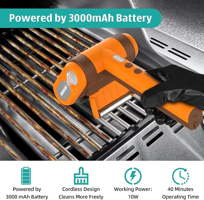 Electric Rechargeable Grill Brush, Grill Cleaner - Image 4