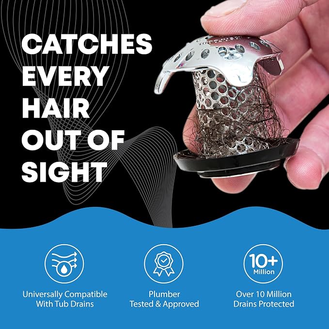TubShroom Ultra Revolutionary Bath Tub Drain Protector Hair - Image 6