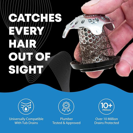 TubShroom Ultra Revolutionary Bath Tub Drain Protector Hair - Image 2