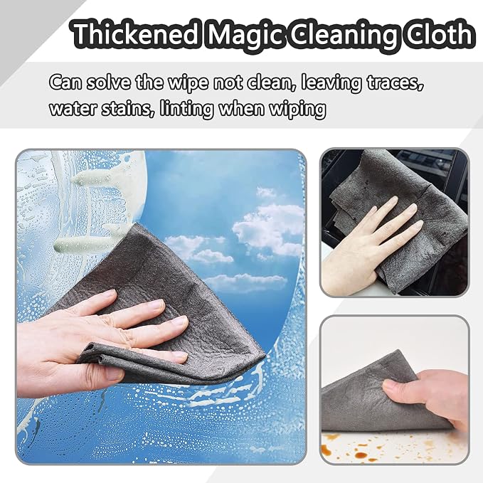 XANGNIER Thickened Magic Cleaning Cloth, Reusable Microfiber Cleaning Rag - Image 2