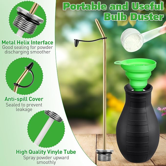 Diatomaceous Earth Powder Duster, 8OZ Garden Powder Applicator Dispenser - Image 4