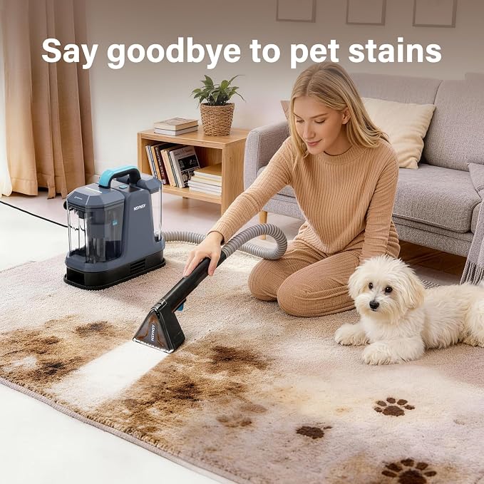 Portable Carpet & Upholstery Spot Cleaner, Compact Strong-Suction Machine - Image 4