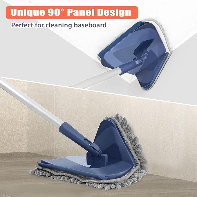 JEHONN Wall Cleaner Mop with Long Handle 82 Inches, 3-in-1 Ceiling Cleaning - Image 4
