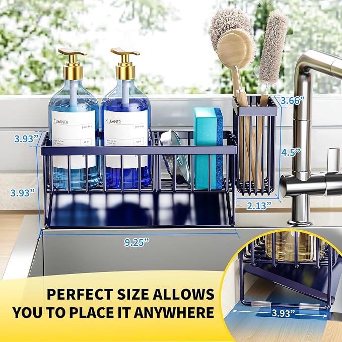 Cisily Navy Blue Sink Caddy Organzier - Image 2