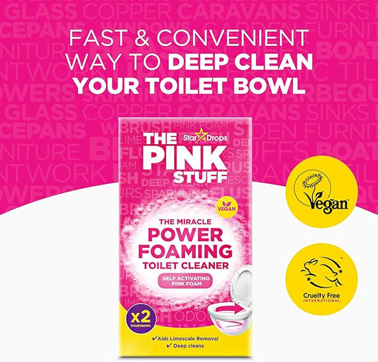 Stardrops The Pink Stuff Miracle Power Foaming Toilet Cleaner – Self-Activating - Image 2