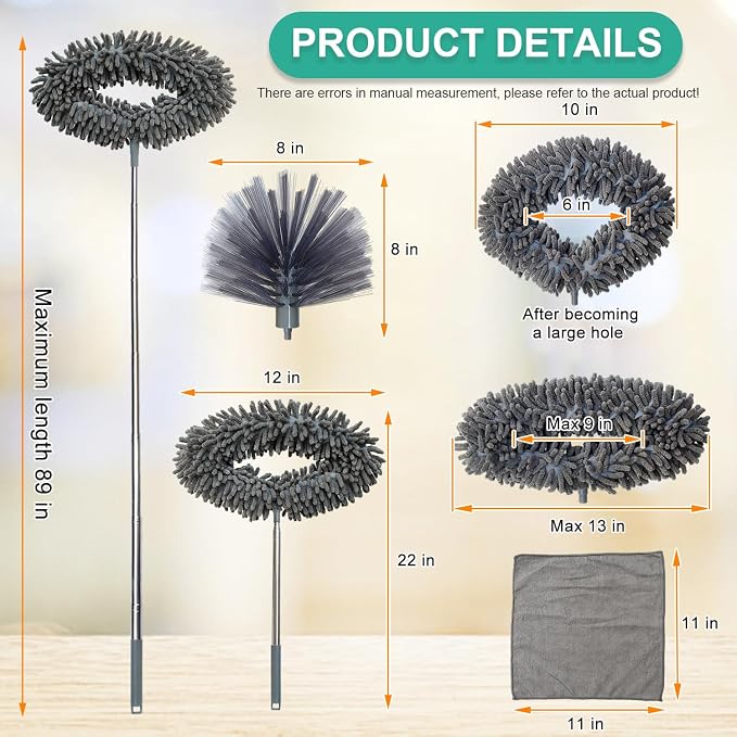 Ceiling Fan Cleaner Duster, Cobweb Duster - Image 2