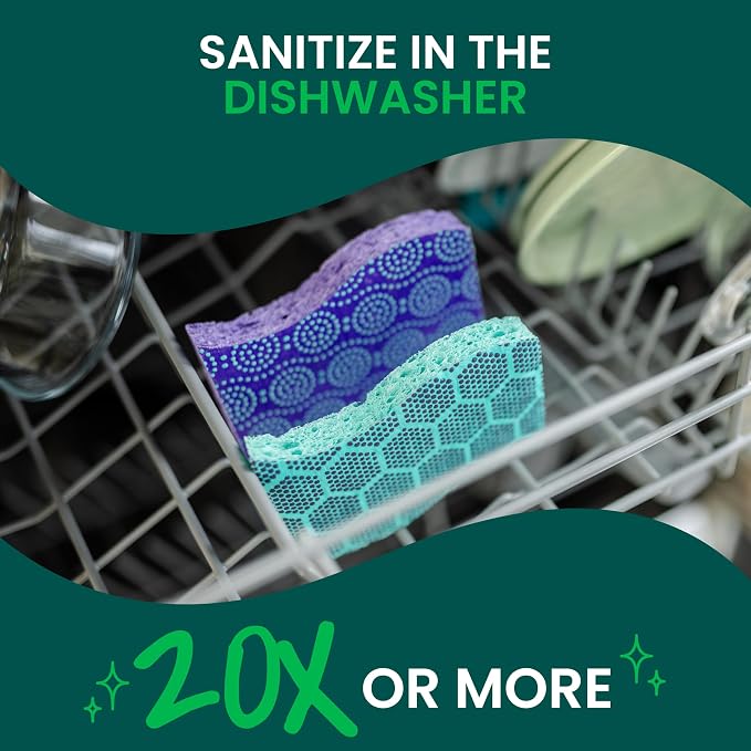 Scotch-Brite Odor Resist Non-Scratch Scrub Sponge, Dishwasher-Safe Kitchen - Image 8