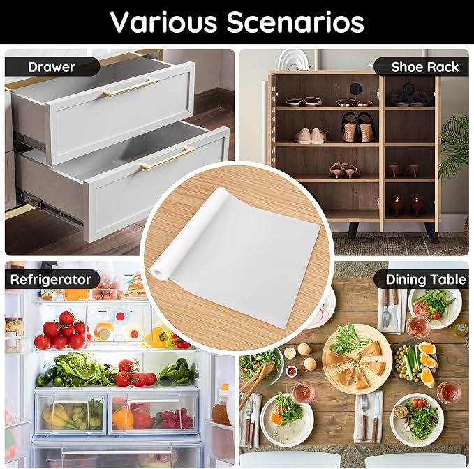Drawer Liners for Kitchen Cabinets, 23.6"W x 197"L x 0.03"T, Cupboard Liner - Image 7