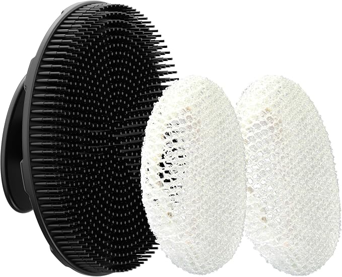 INNERNEED Food-Grade Soft Silicone Body Scrubber Shower Brush Handheld by INNERNEED