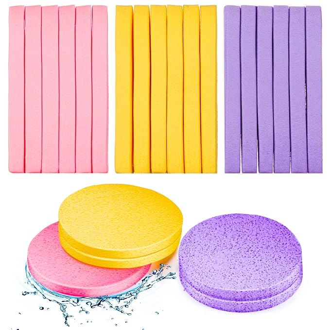 Patelai 120 Pieces Compressed Facial Sponge by Patelai