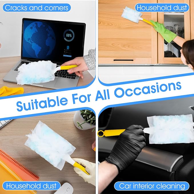 120 Pcs Duster Refills, Electrostatic Disposable Dusters Refills Compatible - Image 6