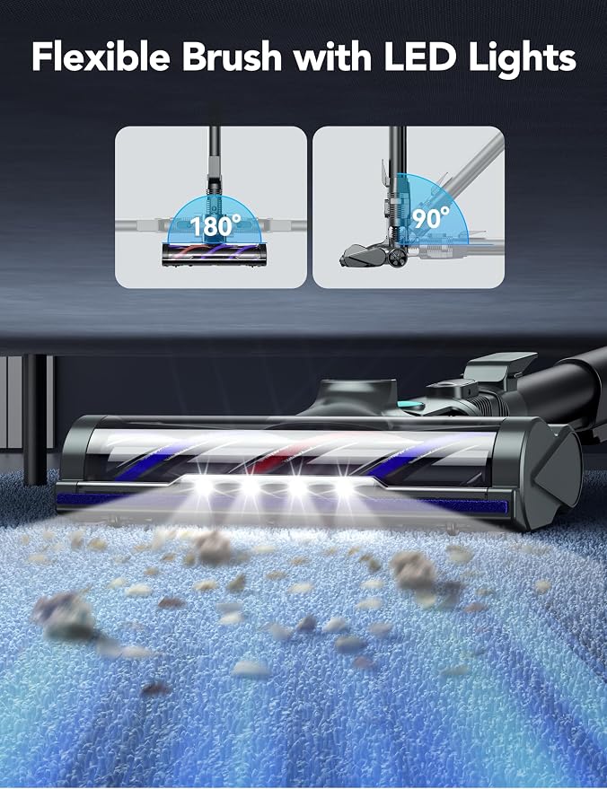 Cordless Vacuum Cleaner, 8-in-1 Powerful Vacuum Cleaners - Image 4