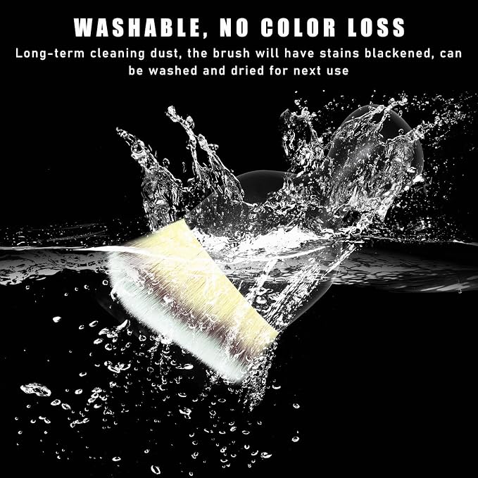 2PCS Car Interior Dust Brush, Soft Scratch Free Auto Detailing Brushes - Image 5