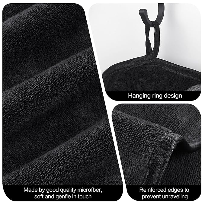 SINLAND Microfiber Facial Cloths Fast Drying Washcloth 8inch x 8inch Absorbent - Image 3