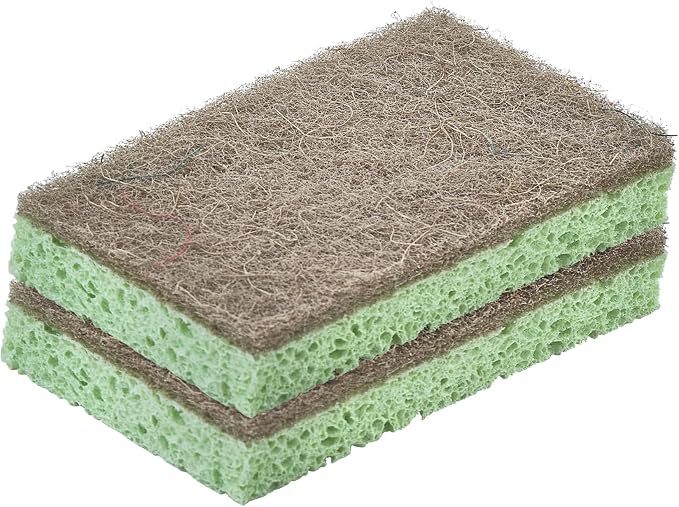 Kitchen Sponges for Washing Dishes, Non-Scratch Cellulose Dish Scrub Sponges by Superio