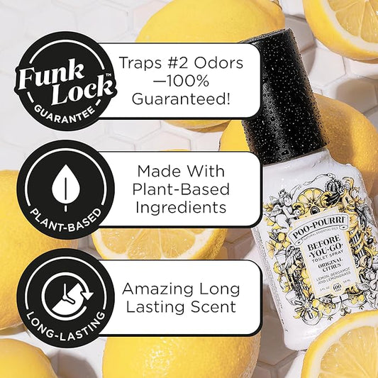 Poo-Pourri Before-You-Go Toilet Spray, Original Citrus, 2 Fl Oz, Bathroom Odor - Image 2