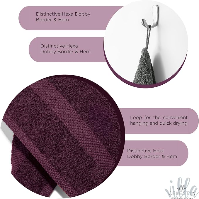 100% Cotton Bath Towel Set of 24-6 Bath Towels, 6 Hand Towels, 12 Wash Cloths - Image 5