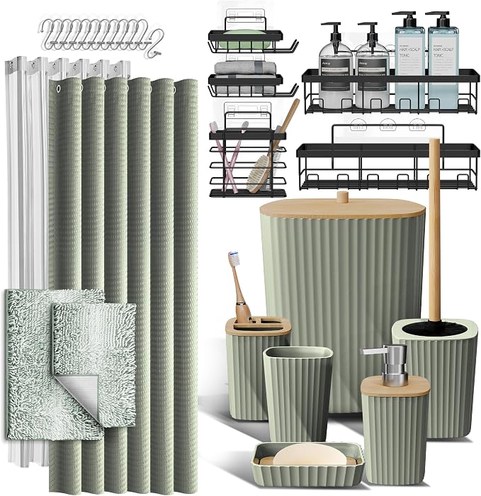 Clara Clark Bathroom Accessories Set by ClaraClark