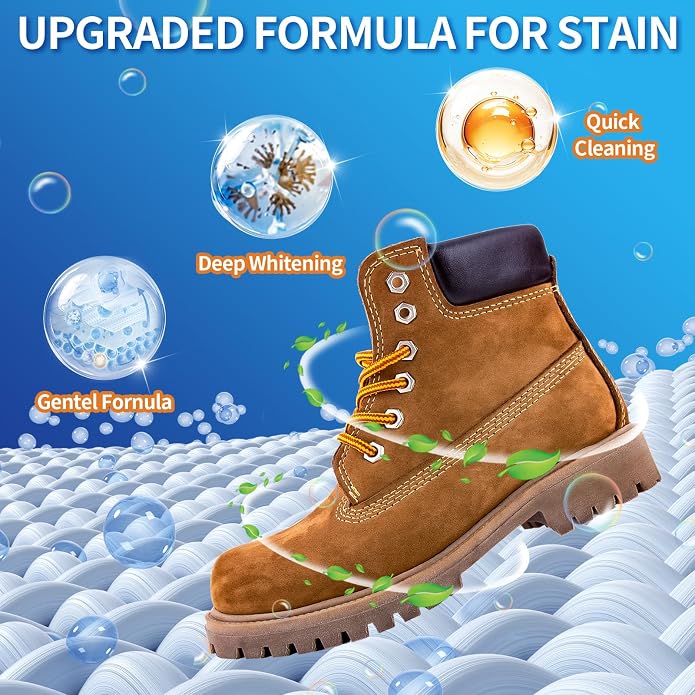 Suede Shoe Cleaner, 6.76 fl oz Suede and Nubuck Cleaning Kit - Image 3