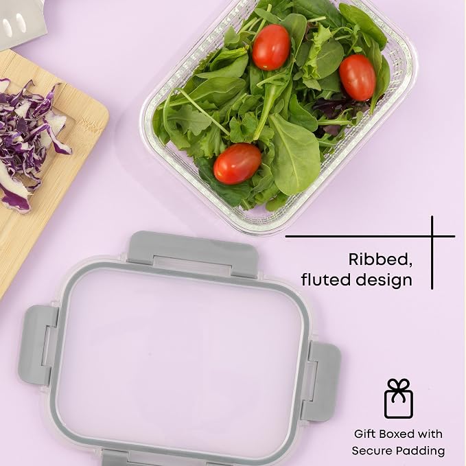 JoyJolt 24pc Borosilicate Glass Storage Containers - Image 7