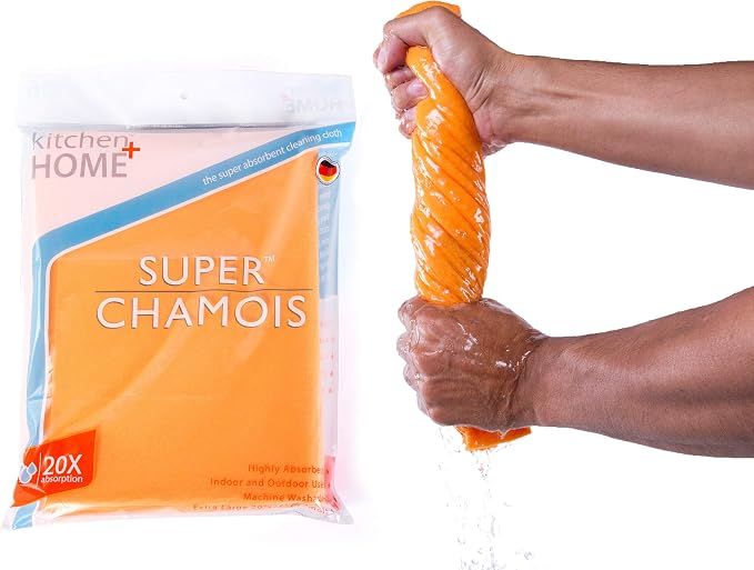 Super Chamois - Extra Large 20" X 27" Super Absorbent Cleaning Cloth - 4 Pack - - Image 8