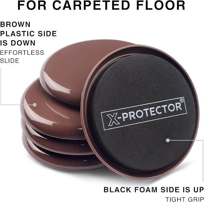 Furniture Sliders X-PROTECTOR 16 PCS – Furniture Sliders Hardwood Floors & Felt - Image 5
