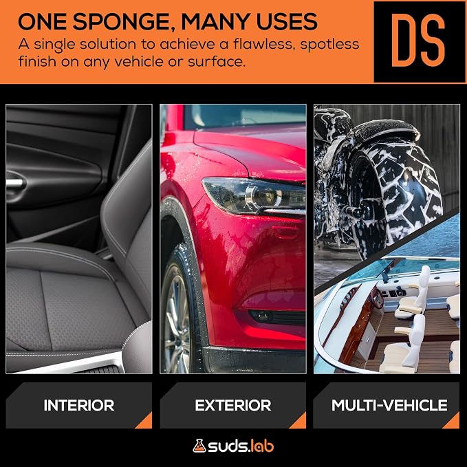 Suds Lab DS Microfiber Detailing Scrub Pad 3 Pack - Image 3