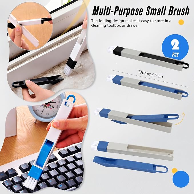 15Pcs Crevice Cleaning Brush Groove Gap Hard Bristle Cleaning Tool Small Clean - Image 6