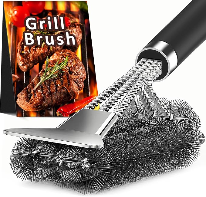 TNTOR Grill Brush with Scraper, Extra Strong Grill Cleaner Accessories by TNTOR