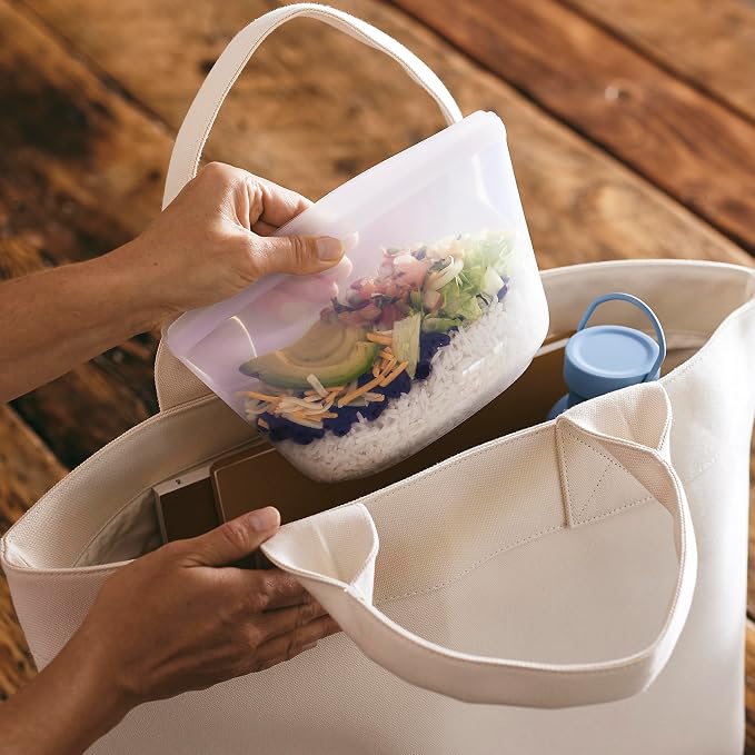 Stasher Premium Silicone Reusable Food Storage Bags, Lunch Bag, Travel - Image 10