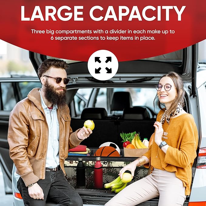 FORTEM Trunk Organizer For SUV Car Trunk Organizer, Foldable Storage, Car - Image 4
