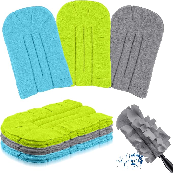 Zubebe 3 Pcs Duster Refill Reusable Fleece Duster Refills Feather Flat Dusters by Zubebe