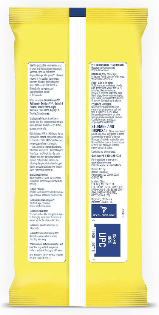 Lysol Disinfectant Handi-Pack Wipes, - Image 2