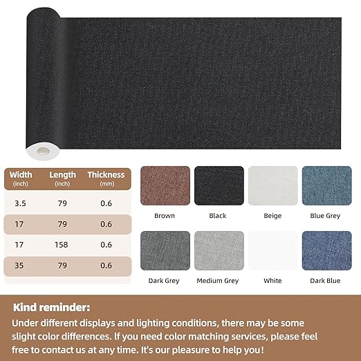 Fabric Repair Patch, 17X79 Inch Fabric Large Repair Tape, Self-Adhesive Patches - Image 2