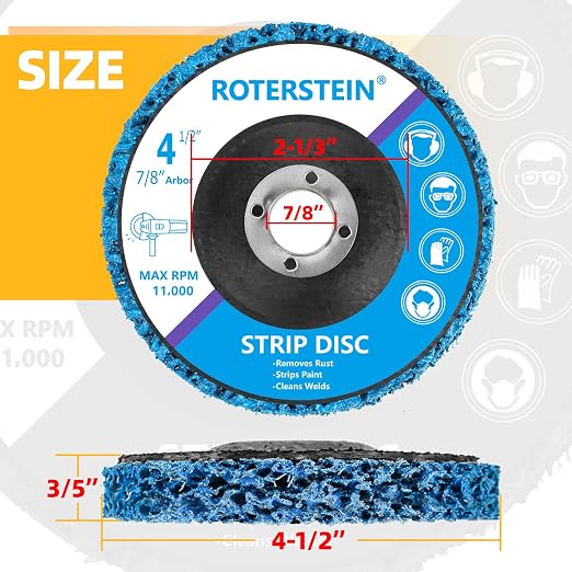 10 Pack Strip Discs Stripping Wheel 4.5 inch - Image 5