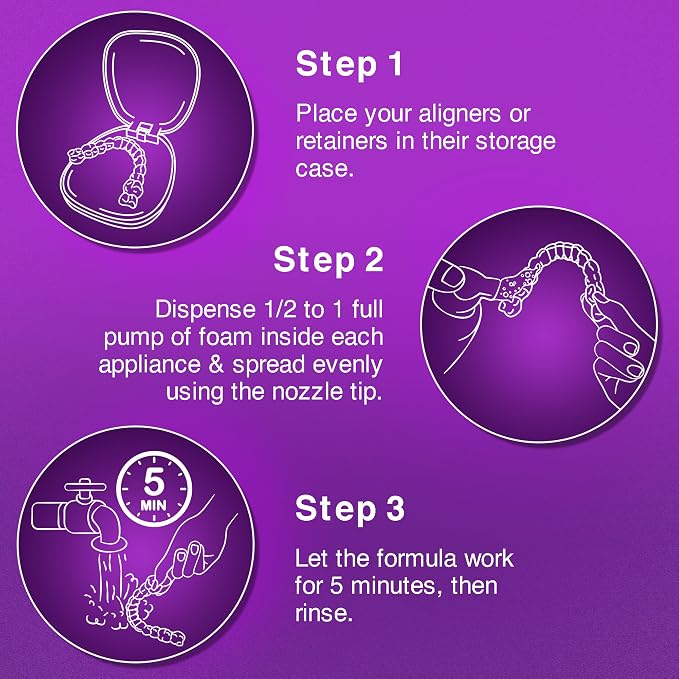 GuruNanda Aligner & Retainer Cleaner Foam – Gentle Cleaning - Image 4