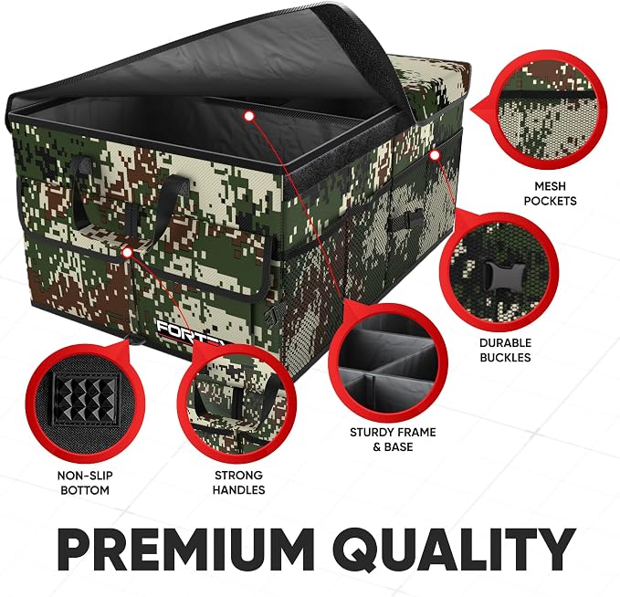 FORTEM Trunk Organizer For SUV Car Trunk Organizer, Foldable Storage, Car - Image 2