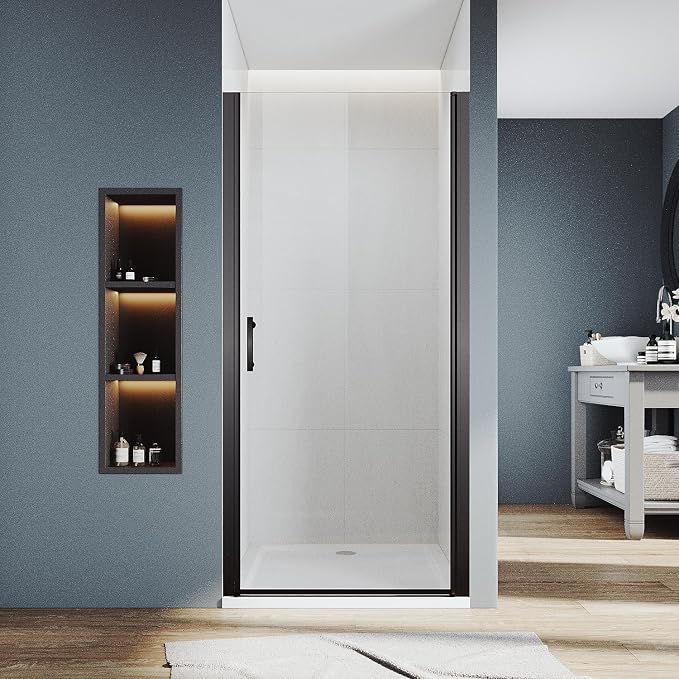 Glass Shower Door 27.5-29" W x 72" H, UCALAFEE Frameless Pivot Shower Door - Image 6