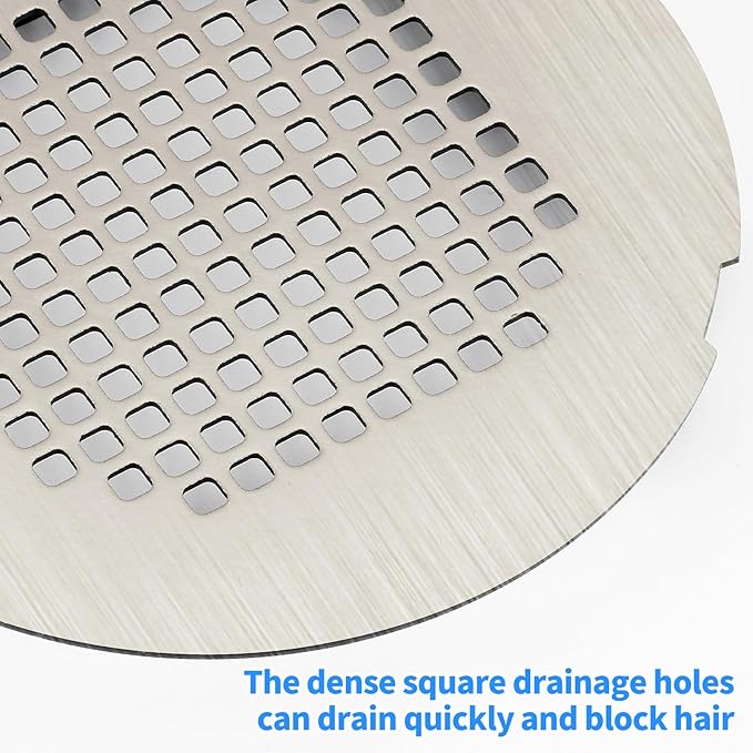 Shower Drain Cover, Shower Drain Hair Catcher Snap-in Replacement Strainer - Image 3
