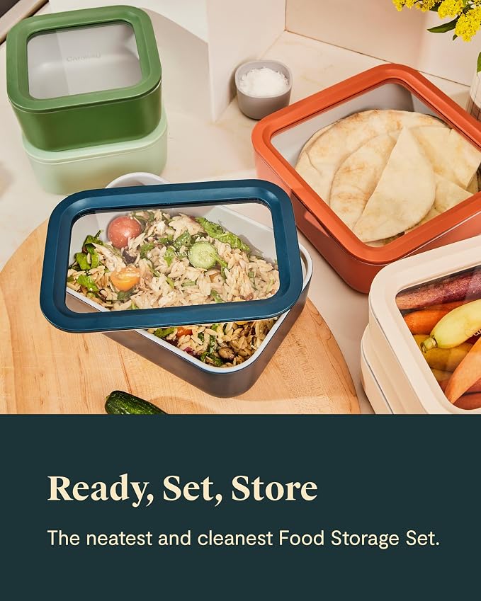 Caraway 14pc Glass Food Storage Container Set - Image 5